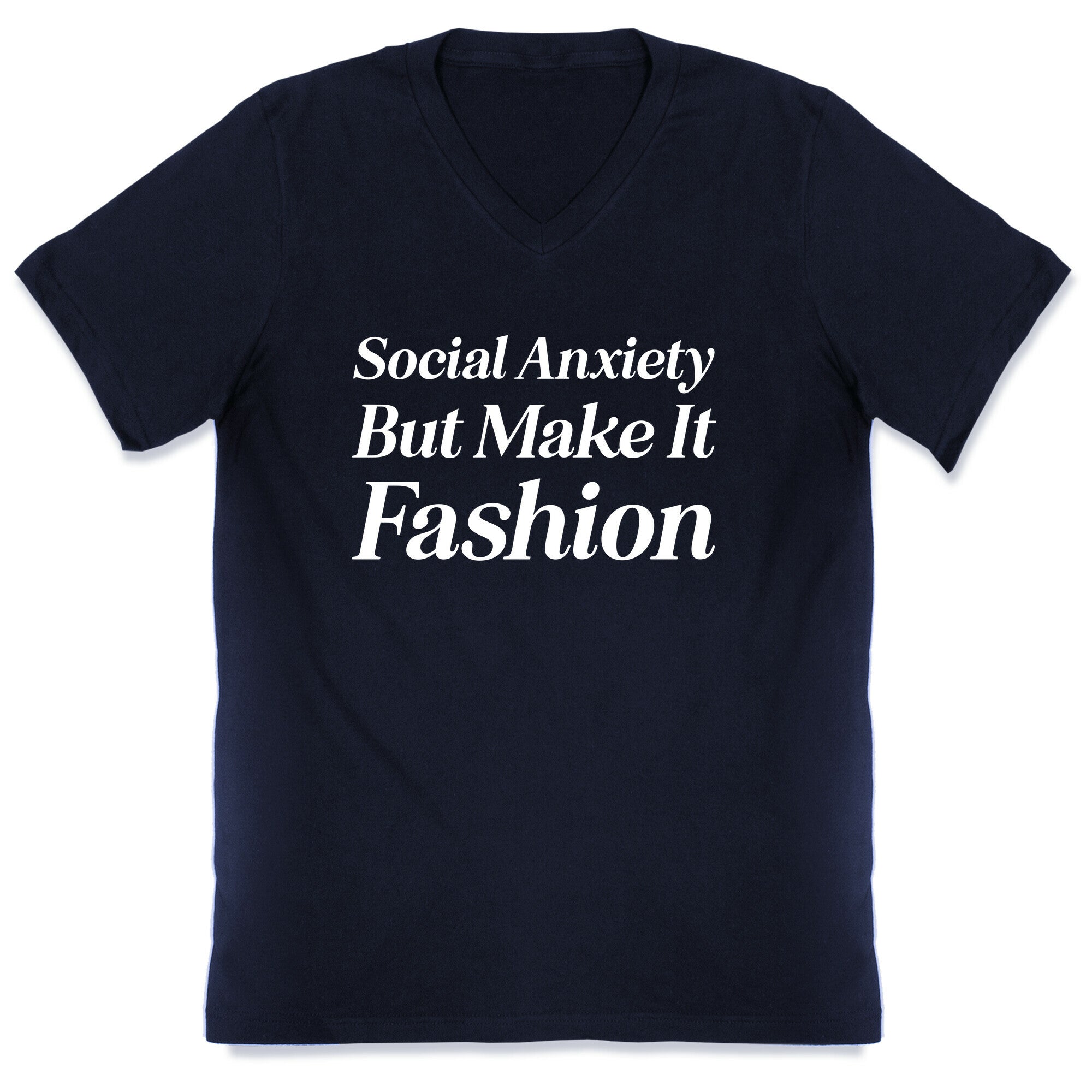 Social Anxiety But Make It Fashion V-Neck